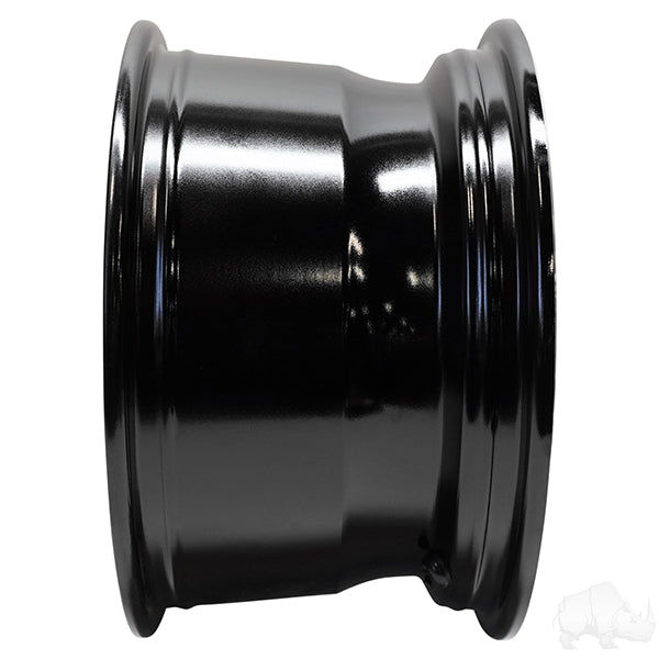 RHOX RX399, Machined Gloss Black, 12x7 ET-25