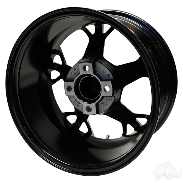 RHOX RX400, Gloss Black with Blue, 14x7 ET-25