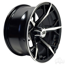 RHOX RX400, Machined Gloss Black, 14x7 ET-25