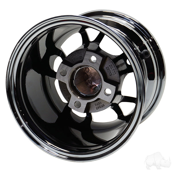 RHOX RX405, Black Chrome, 10x7 ET-25