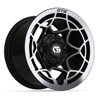 12" GTW Nexus Gloss Black with Silver Face Wheel