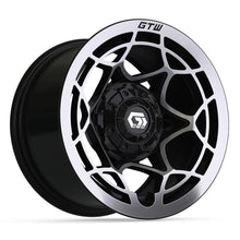 12″ GTW® Nexus Gloss Black with Silver Face Wheel