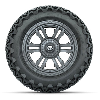 GTW® Shogun Gunmetal 14 in Wheels with 23x10-14 Predator All-Terrain Tires – Full Set