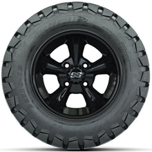 Set of (4) 12 in GTW Godfather Wheels with 22x10-12 GTW Timberwolf All-Terrain Tires