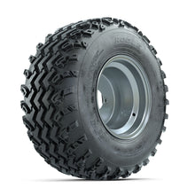 GTW Steel Silver 3:5 Offset 10 in Wheels with 22x11.00-10 Rogue All Terrain Tires  Full Set