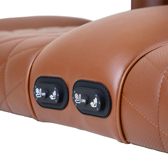 MadJax Aviator EZGO TXT/RXV & MadJax XSeries Coffee Front Seat Cushions with Thermaflex