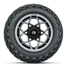 GTW Nexus Gloss Black/Silver 14 in Wheels with 23x10-14 Predator All-Terrain Tires  Full Set