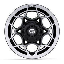 12″ GTW® Nexus Gloss Black with Silver Face Wheel