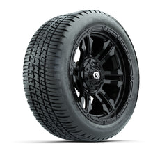 GTW Shogun Gloss Black 14 in Wheels with 205/30-14 Fusion Street Tires  Full Set