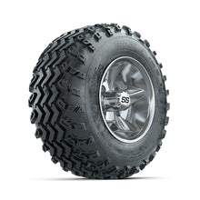 GTW Godfather Chrome 10 in Wheels with 20x10.00-10 Rogue All Terrain Tires  Full Set