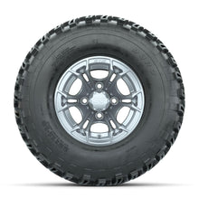 GTW Spyder Silver Brush 10 in Wheels with 22x11-10 Duro Desert All Terrain Tires – Full Set