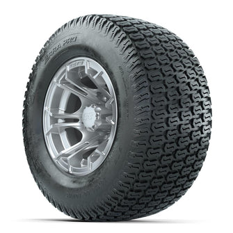 GTW Spyder Silver Brush 10 in Wheels with 20x10-10 Terra Pro S-Tread Traction Tires – Full Set