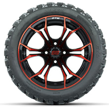 GTW Spyder Red/Black 14 in Wheels with 23x10-14 GTW Nomad All-Terrain Tires  Full Set