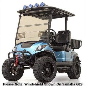 RedDot Club Car Precedent / Onward / Tempo Tinted 1/4" Folding Windshield with Vents (Years 2004-Up)