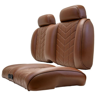 MadJax Aviator Club Car Precedent/Tempo/Onward Coffee Front Seat Cushions with Thermaflex (Years 2012-Up)