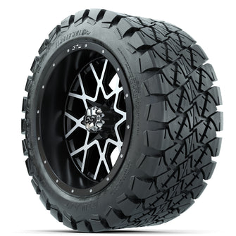 Set of (4) 14 in GTW Vortex Wheels with 22x10-14 GTW Timberwolf All-Terrain Tires