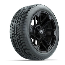 GTW® Graffiti Gloss Black 14 in Wheels with 205/30-14 Fusion Street Tires – Full Set