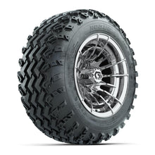 GTW® Boost Chrome 12 in Wheels with 22x11.00-12 Rogue All-Terrain Tires – Full Set