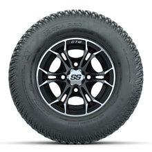 GTW Spyder Machined/Black 10 in Wheels with 20x10-10 Terra Pro S-Tread Traction Tires  Full Set