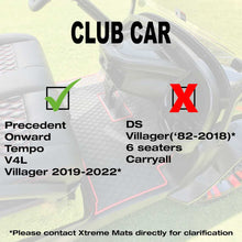 Xtreme Floor Mats for Club Car Precedent / Onward / Tempo / Villager & V4L - Black/Red