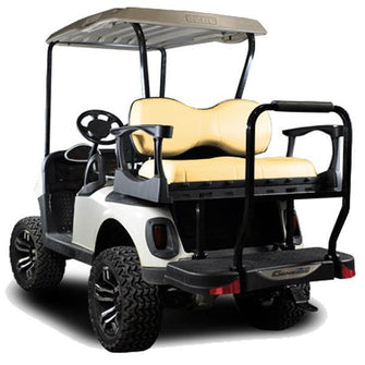 EZGO RXV MadJax Genesis 300 Rear Seat with Deluxe Sandstone Seat Cushions (Years 2008-Up)