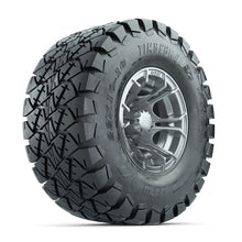 GTW Spyder Silver Brush 10 in Wheels with 22x10-10 Timberwolf All Terrain Tires  Full Set