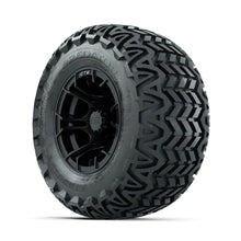 GTW Spyder Matte Black 10 in Wheels with 20x10-10 Predator All Terrain Tires  Full Set