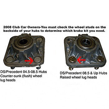 2008.5-Up Club Car Precedent - Jakes Front Disk Brake Kit with Long Travel