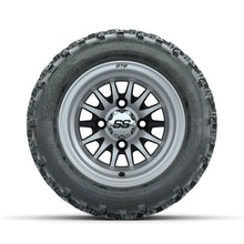 GTW Medusa Machined/Black 10 in Wheels with 18x9.50-10 Rogue All Terrain Tires  Full Set