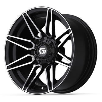 14" GTW Stealth Gloss Black with Machined Accents Wheel