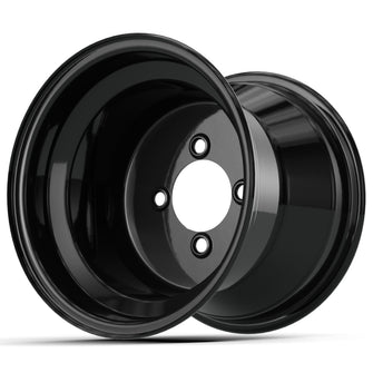 10" Matte Black Steel Wheel (3:5 Offset)