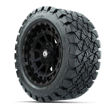 GTW Barricade Gloss Black 14 in Wheels with 22x10-14 Timberwolf All-Terrain Tires  Full Set