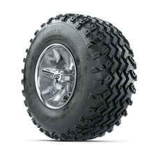 GTW Godfather Chrome 10 in Wheels with 22x11.00-10 Rogue All Terrain Tires – Full Set