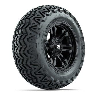 GTW Shogun Gloss Black 14 in Wheels with 23x10-14 Predator All-Terrain Tires  Full Set