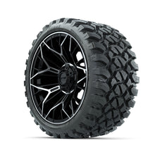 Set of (4) 15 in GTW Stellar Machined & Black Wheels with 23x10-R15 Nomad All-Terrain Tire