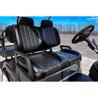 MadJax Aviator Club Car Precedent/Tempo/Onward Black Front Seat Cushions (Years 2012-Up)