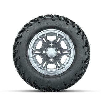 GTW Spyder Silver Brush 10 in Wheels with 20x10-10 Sahara Classic All Terrain Tires  Full Set