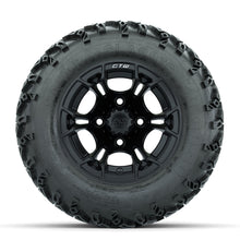 GTW Spyder Matte Black 10 in Wheels with 20x10-10 Sahara Classic All Terrain Tires  Full Set