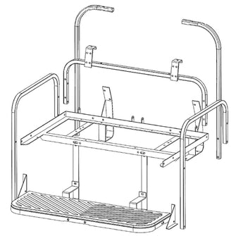 1994.5-Up EZGO TXT - GTW Mach3 Flip Seat Frame