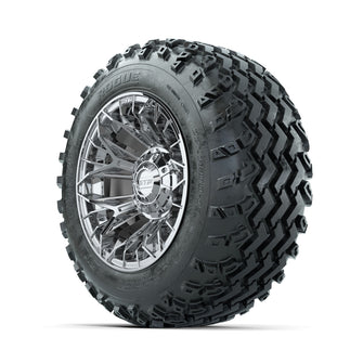 GTW Stellar Chrome 12 in Wheels with 22x11.00-12 Rogue All Terrain Tires  Full Set