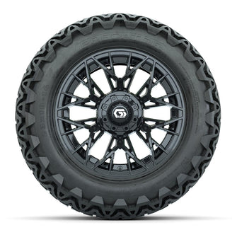 Set of (4) 14 in GTW® Stellar Black Wheels with 23x10-14 Predator All-Terrain Tires