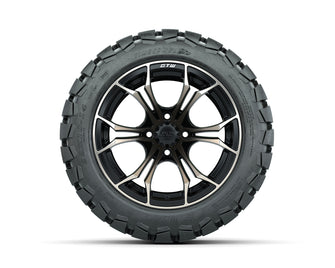 GTW Spyder Bronze/Matte Black 14 in Wheels with 22x10-14 GTW Timberwolf All-Terrain Tires  Full Set