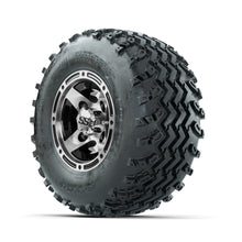 GTW Ranger Machined/Black 8 in Wheels with 18x9.50-8 Rogue All Terrain Tires  Full Set