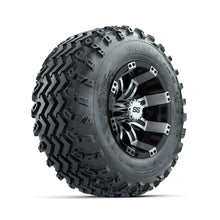 GTW Tempest Machined/Black 10 in Wheels with 20x10.00-10 Rogue All Terrain Tires  Full Set