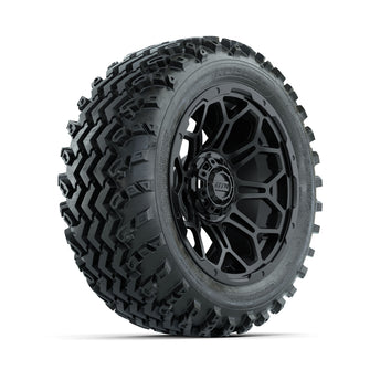 GTW Bravo Matte Black 14 in Wheels with 23x10.00-14 Rogue All Terrain Tires  Full Set