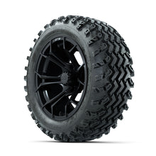 GTW Spyder Matte Black 14 in Wheels with 23x10.00-14 Rogue All Terrain Tires  Full Set