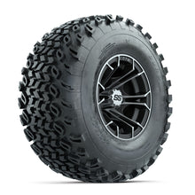 GTW Spyder Machined/Matte Grey 10 in Wheels with 22x11-10 Duro Desert All Terrain Tires  Full Set