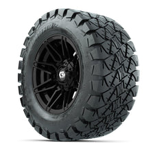 GTW® Stealth Gloss Black 12 in Wheels with 22x10-12 Timberwolf All-Terrain Tires – Full Set