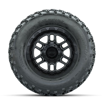 GTW Titan Machined/Black 12 in Wheels with 23x10.00-12 Rogue All Terrain Tires  Full Set