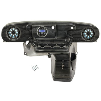 INNOVA EZGO Dash and Audio Kit Powered by Kicker - Greywood Finish (Years 2014-Up)